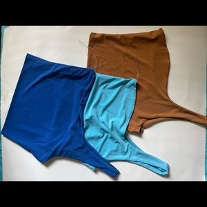 Baddieville one strap crop tops size medium